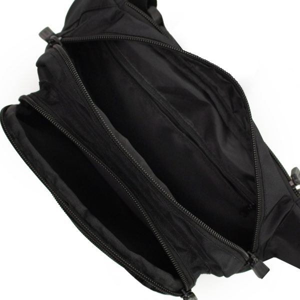 Unisex jostas soma ar regulējamu siksnu, ūdensnecaurlaidīga - melna