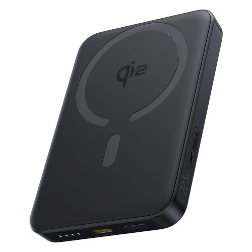1033298-1-powerbank-magnetyczny-10000mah-22-5w-kablem-baseus-hurtownia-dropshipping.jpg EnerFill FM12 10000mAh 22.5W magnētiskais Power Bank ar USB-C MagSafe Qi2 kabeli - melns