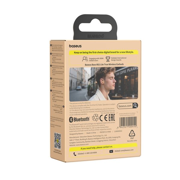 Bass BS2 Lite TWS bezvadu austiņas - oranžas