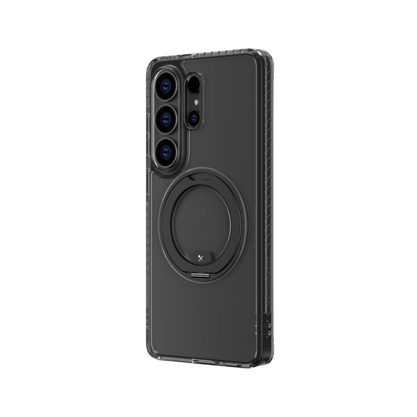 Samsung S26 Ultra Titan Pro MagSpin kritienu drošs maciņš MagSafe - melns