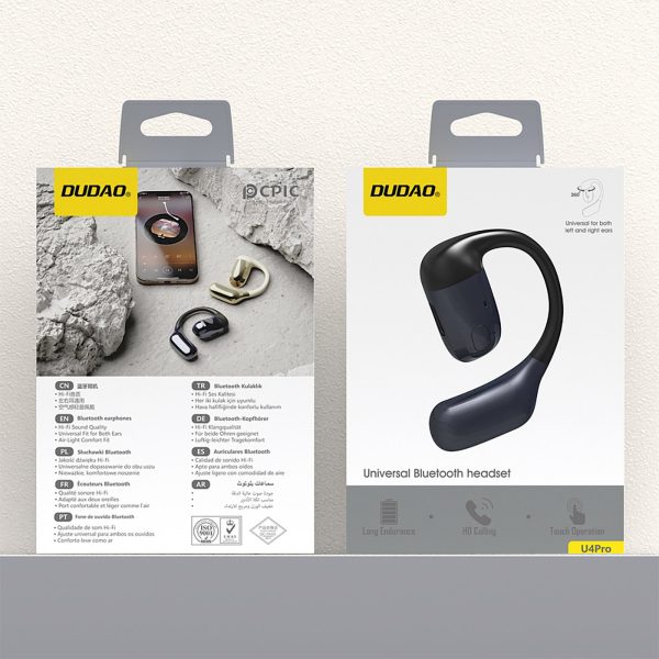 1033353-8-sluchawka-zauszna-do-obu-uszu-u4pro-bt-czarna-dudao-hurtownia-dropshipping.jpg U4Pro Bluetooth universālās binaurālās austiņas - melnas