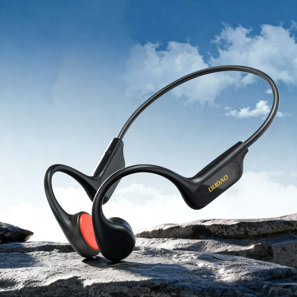U22 Bluetooth bezvadu kaulu vadītspējas austiņas - melnas
