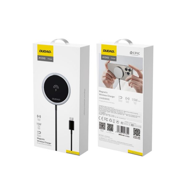 MagSafe 15W magnētiskais induktīvais lādētājs - melns