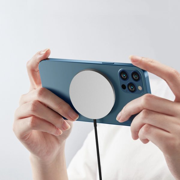 MagSafe 15W magnētiskais induktīvais lādētājs - melns