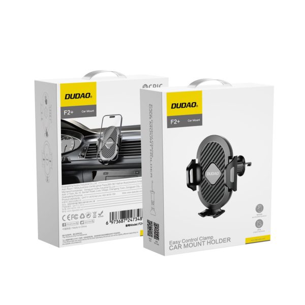 Automašīnas viedtālruņa turētāja skava gaisa atverei - melna