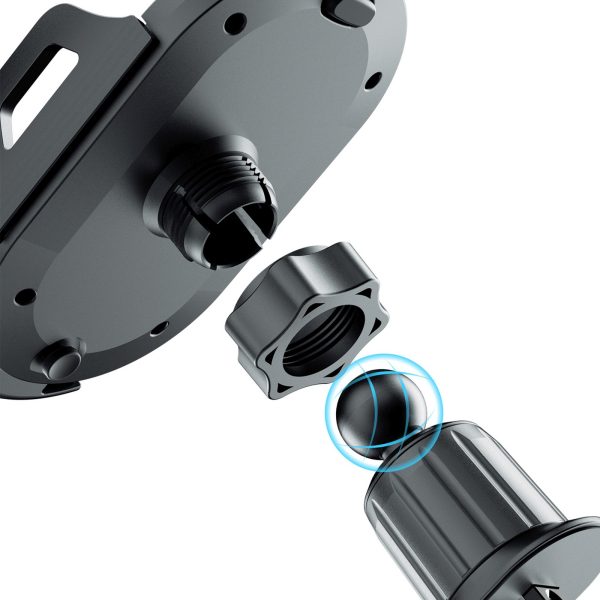 Automašīnas viedtālruņa turētāja skava gaisa atverei - melna