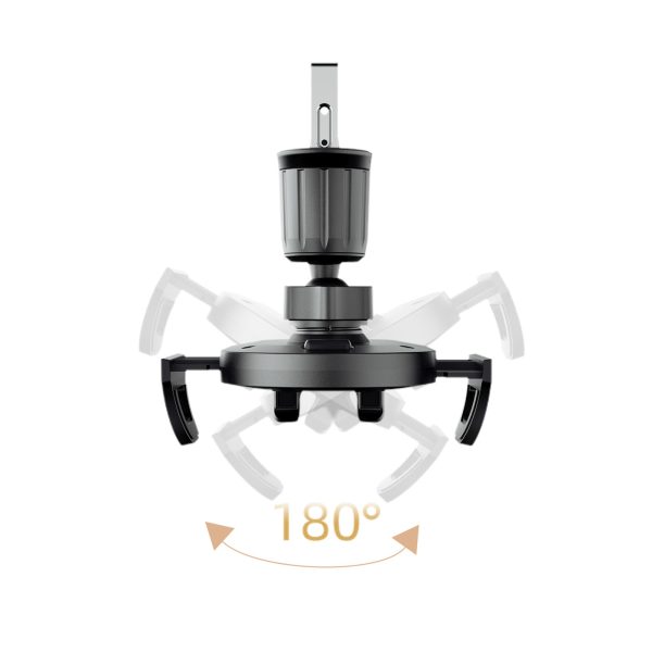 Automašīnas viedtālruņa turētāja skava gaisa atverei - melna