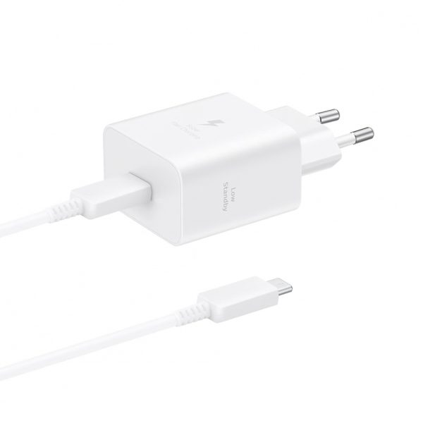 1033367-1-ladowarka-sieciowa-samsung-usb-c-45w-4-05a-samsung-hurtownia-dropshipping.jpg Samsung USB-C 45W 4.05A sienas lādētājs ar 1.8m USB-C kabeli - balts