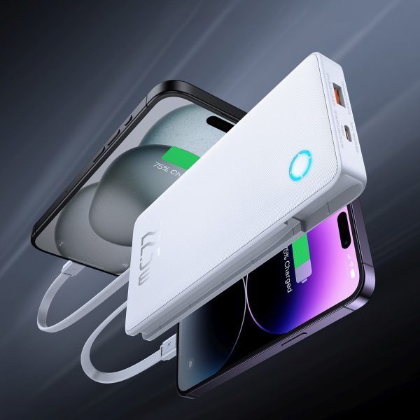 1033368-8-powerbank-10000mah-22-5w-airpow-lite-kable-bialy-baseus-hurtownia-dropshipping.jpg Airpow Lite 10000mAh 22.5W Powerbank ar iebūvētu USB-C iPhone Lightning kabeli - balts