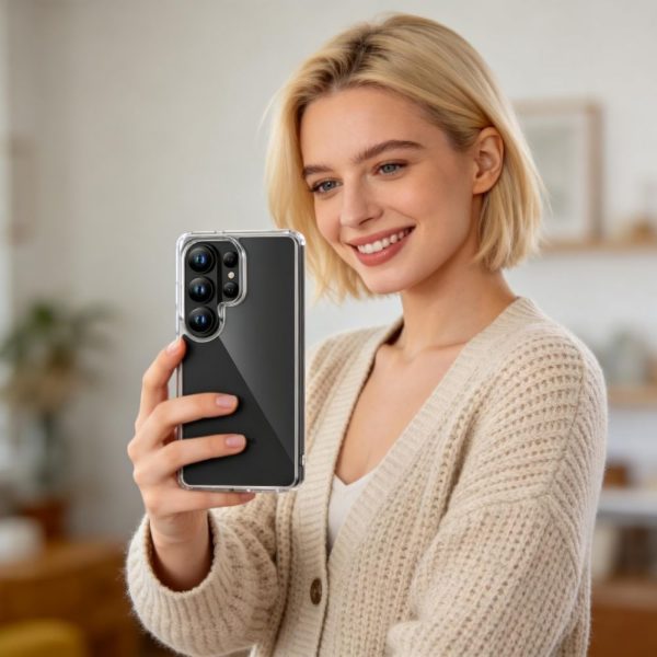 Samsung Galaxy S26 Ultra FlexAir Hybrid maciņš - caurspīdīgs