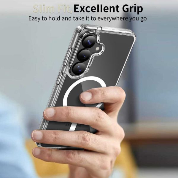 Samsung Galaxy S26+ FlexAir Hybrid MagSafe maciņš-pārvalks - caurspīdīgs