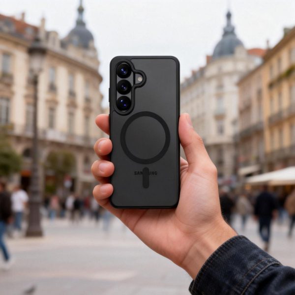 Magmat MagSafe maciņš Samsung Galaxy S26 tālrunim - melns