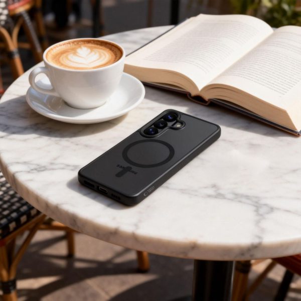 Magmat MagSafe maciņš Samsung Galaxy S26+ tālrunim - melns