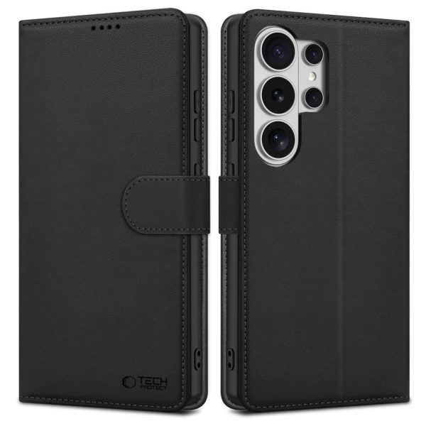 Samsung Galaxy S26 Ultra maciņš ar statīvu - melns