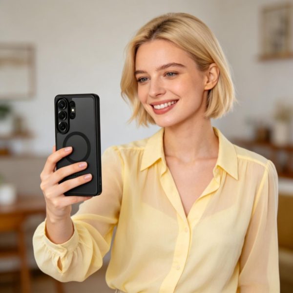 Samsung Galaxy S26 Ultra MagPeak MagSafe aizsargvāciņš - melns