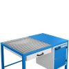 PRO-LINE 1180x780x850mm darbnīcas slīpēšanas galds ar putekļu savākšanas atvilktni un skapi