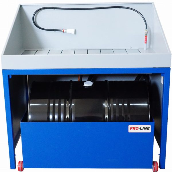 Mobila izlīšanas paplāte 200 litru mucai PRO-LINE darbnīcas mazgāšanas iekārtām