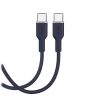 ICON USB-C 60W 1,5m elastīgs kabelis - tumši zils
