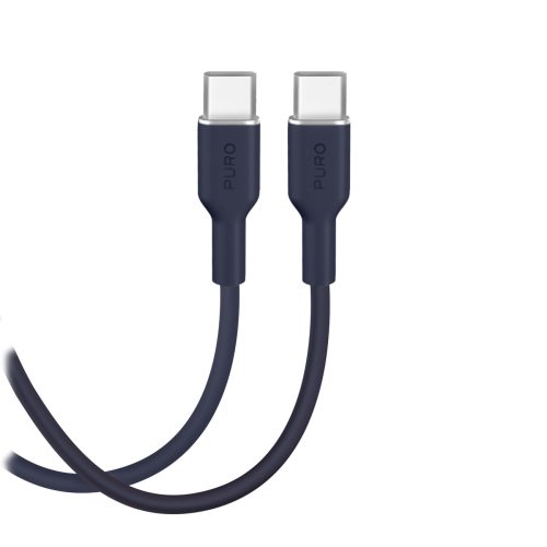 ICON USB-C 60W 1,5m elastīgs kabelis - tumši zils