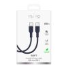 ICON USB-C 60W 1,5m elastīgs kabelis - tumši zils
