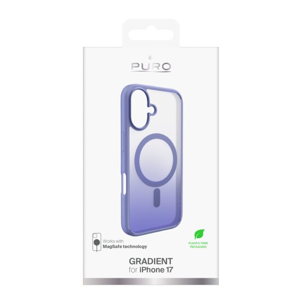 iPhone 17 TPU gradienta MagSafe maciņš - violets