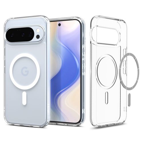 Google Pixel 10 / 10 Pro Ultra Hybrid Mag MagSafe vāciņš - caurspīdīgs un balts