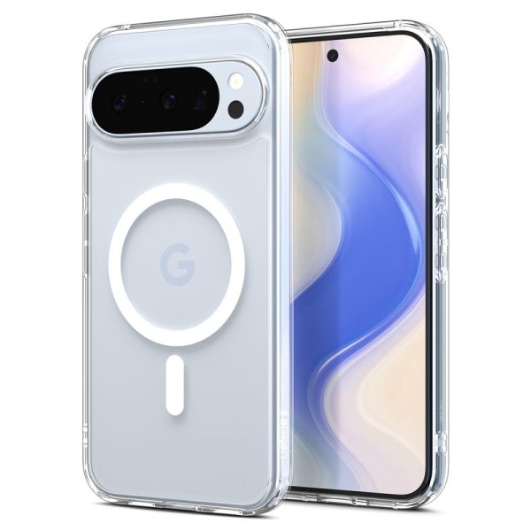 Google Pixel 10 / 10 Pro Ultra Hybrid Mag MagSafe vāciņš - caurspīdīgs un balts