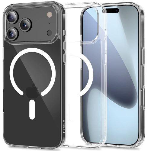 iPhone 17 Pro FlexAir Hybrid MagSafe vāciņš — caurspīdīgs