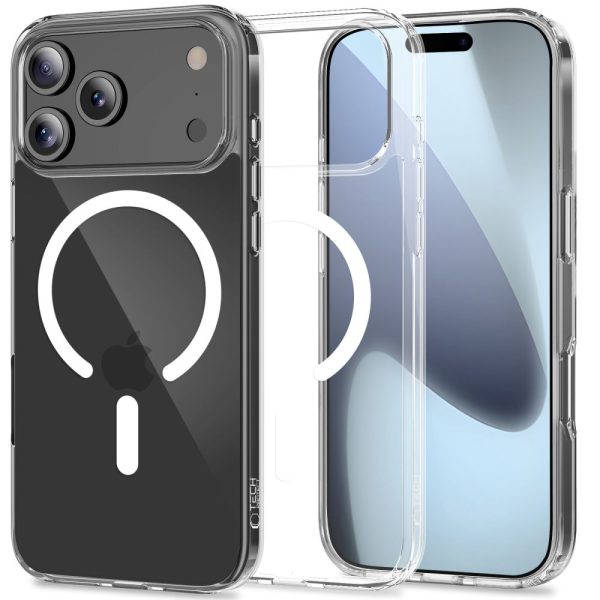 iPhone 17 Pro FlexAir Hybrid MagSafe vāciņš — caurspīdīgs