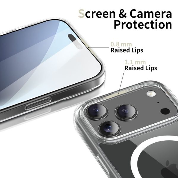 iPhone 17 Pro FlexAir Hybrid MagSafe vāciņš — caurspīdīgs