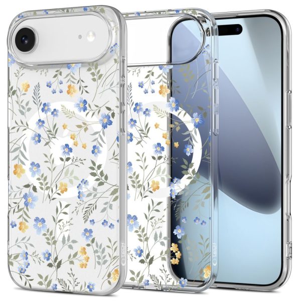 1032439-1-etui-na-iphone-17-air-flexair-magsafe-stokrotki-tech-protect-hurtownia-dropshipping.jpg iPhone 17 Air FlexAir MagSafe vāciņš — margrietiņas ar lapām
