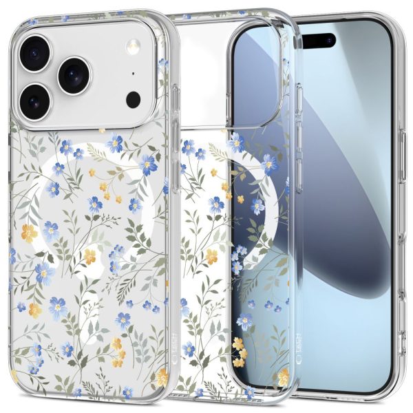 1032440-1-etui-iphone-17-pro-max-flexair-magsafe-stokrotki-tech-protect-hurtownia-dropshipping.jpg iPhone 17 Pro Max FlexAir MagSafe vāciņš — margrietiņas ar lapām