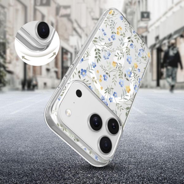 1032440-5-etui-iphone-17-pro-max-flexair-magsafe-stokrotki-tech-protect-hurtownia-dropshipping.jpg iPhone 17 Pro Max FlexAir MagSafe vāciņš — margrietiņas ar lapām