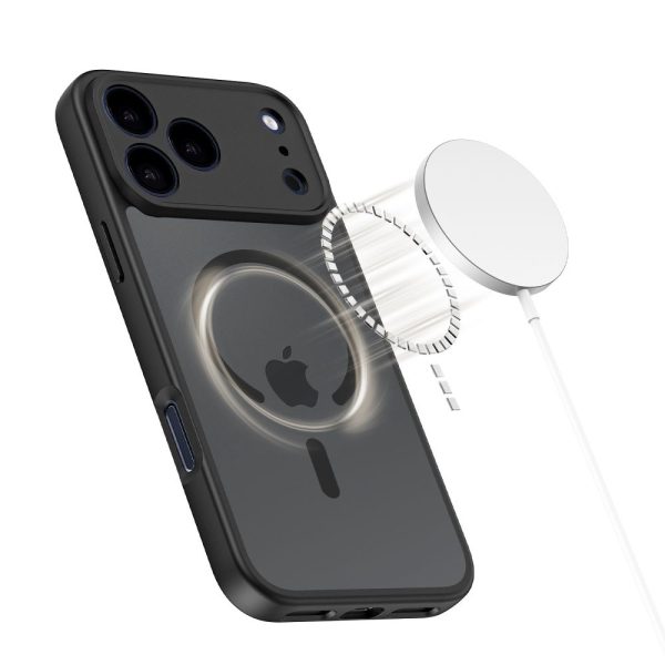 iPhone 17 Pro Max BasicMag MagSafe vāciņš — matēti melns