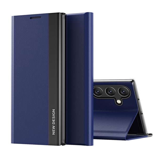 Samsung Galaxy A16 / A16 5G Sleep Case Pro atlokāms maciņš ar statīvu - zils