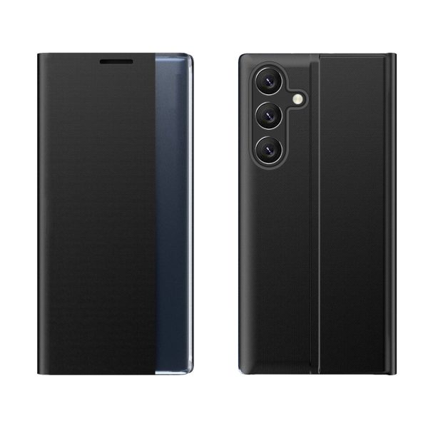 Samsung Galaxy A26 jauns miega maciņš ar atlokāmu statīvu - melns