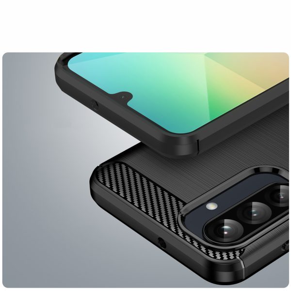 Silikona maciņš Samsung Galaxy A26 Carbon korpusam - melns