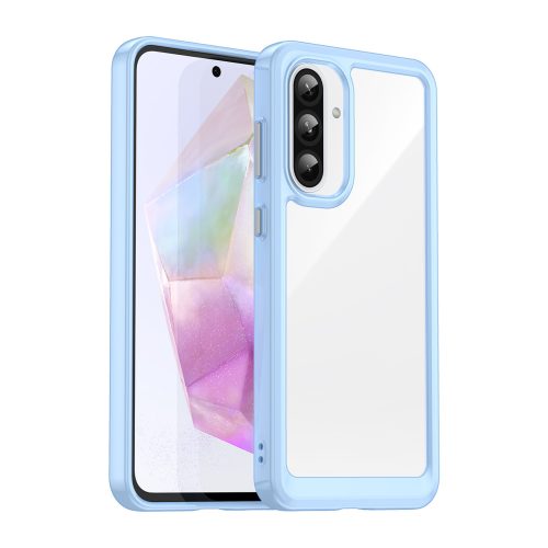 Samsung Galaxy A26 Outer Space maciņš ar elastīgu rāmi - zils