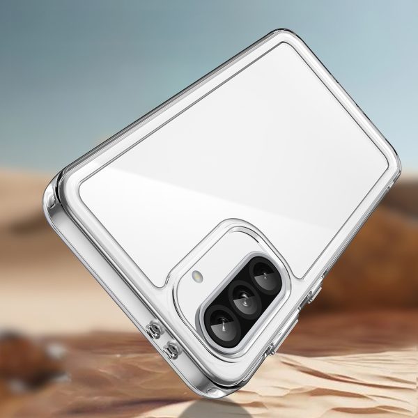Samsung Galaxy A26 Outer Space maciņš ar elastīgu rāmi - caurspīdīgs