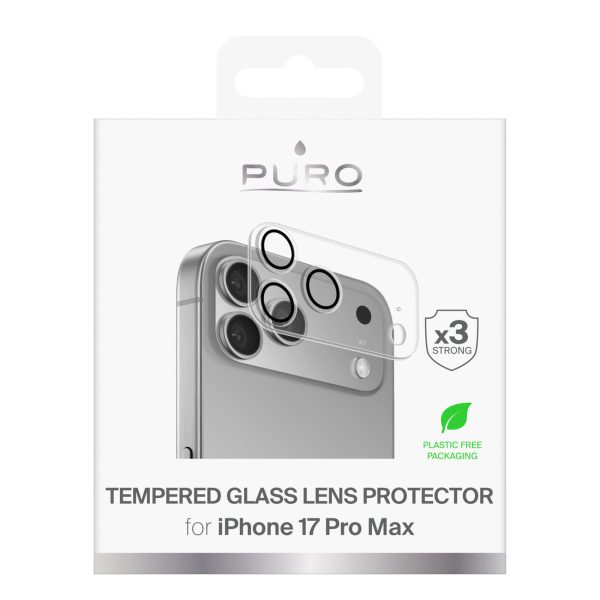 Rūdīts stikls kameras salai un iPhone 17 Pro Max Camera Standard lēcām
