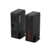Galda uzlādes stacija 4x USB-A 4x USB-C GaN QC3 240W - melna