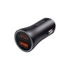 Automašīnas lādētājs 2x USB-A 60W - tumši pelēks