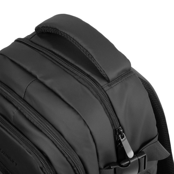 Ceļojumu mugursoma lidmašīnai ar nodalījumu klēpjdatoram 20l 40x20x25 cm - melna