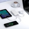 Powerbank 10000mAh 22.5W EnerFill FP21 USB-A USB-C ar USB-C kabeli - balts