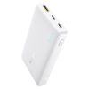 Powerbank 10000mAh 22.5W EnerFill FP21 USB-A USB-C ar USB-C kabeli - balts