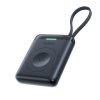 Powerbank 1640 mAh 5W EnerFill FW11 Apple Watch ar iebūvētu kabeli - melns