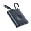 Powerbank 1640 mAh 5W EnerFill FW11 Apple Watch ar iebūvētu kabeli - melns