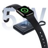 Powerbank 1640 mAh 5W EnerFill FW11 Apple Watch ar iebūvētu kabeli - melns