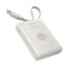 Powerbank 1640 mAh 5W EnerFill FW11 Apple Watch ar iebūvētu kabeli - balts