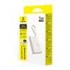 Powerbank 1640 mAh 5W EnerFill FW11 Apple Watch ar iebūvētu kabeli - balts